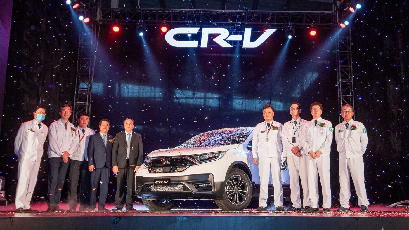 Honda CRV xuất xưởng